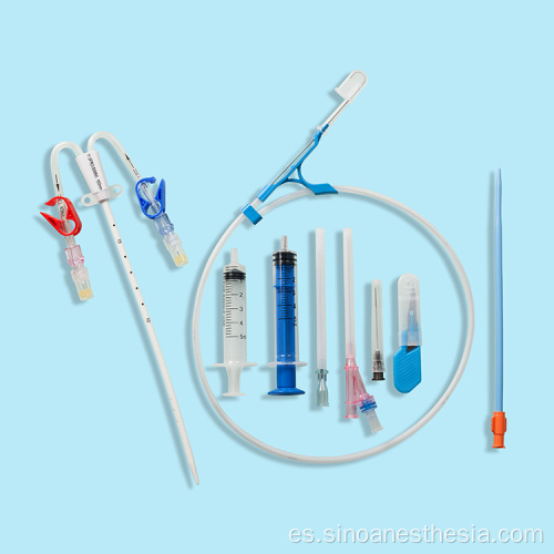 Kit de catéter de hemodiálisis para uso en hematodiálisis